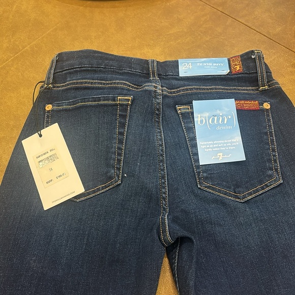 NWT never worn 7 for all mankind The Ankle Skinny size 24 - Picture 2 of 3